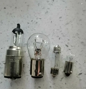 Lambretta Bulb Set 12V Halogen Front Rear Side Speedo Series 1 2 3 Li Sx Tv Gp - Picture 1 of 2