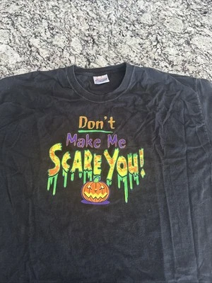 Don’t Make Me Scare You Camiseta Temática Halloween Haynes Heavy Duty XL Foto 1 de 4