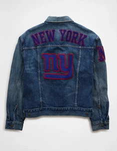 AE NFL New York Giants Denim Jacket - Large Brand New American Eagle - Picture 1 of 3