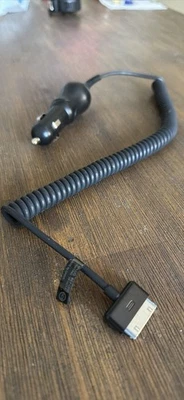 Car Charger 12V Cable with 30-pin adapter - For Apple iPhone Or iPod - Image 1 of 3