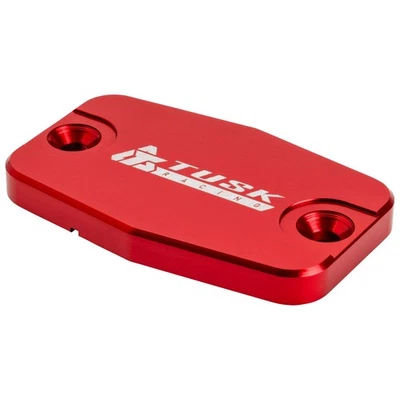 Tapa de depósito de freno delantero anodizado Tusk rojo Braktec para Husqvarna FE 350 S Foto 1 de 2