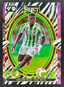 2024-25 PANINI SELECT LA LIGA ASSANE DIAO ZEBRA PRIZM FUTURE SSP - Picture 1 of 2