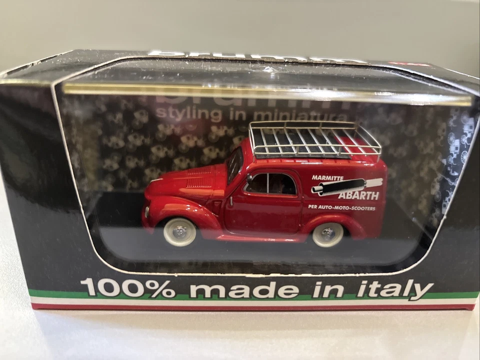 Fiat 500C Furgone Marmitte Abarth Torino del 1956 - 1/43 Brumm art. R266 - Immagine 1 di 3