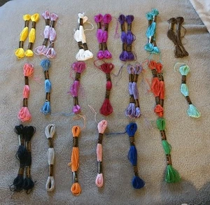 Specialty Cross Stitch Thread 30 Skeins 100% Rayon To Give Silk Look - Picture 1 of 21