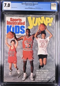 CGC 7.0 Sport illustriert für Kinder #v1 #1 Januar 1989 Michael Jordan SIFK - Bild 1 von 6