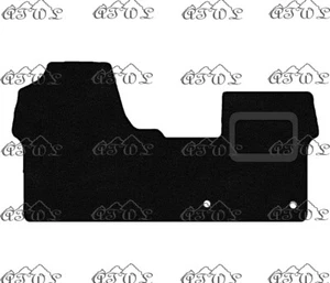 CITROEN DISPATCH 2016-2021 FULLY TAILORED BLACK CARPET FRONT FLOOR MAT (2-CLIPS) - Picture 1 of 4