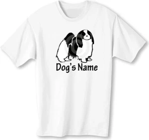 Japanese Chin Dog Unisex T-shirt S-XL SALE with NAME choices - Picture 1 of 5
