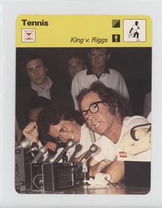 1977-79 Sportscasters Series 15 Tennis Geneva B Billie Jean King Bobby Riggs v