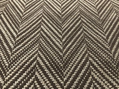 Tela de tapicería Schumacher marrón espiga Chevron - Davis / corteza 1 yarda 69883 Foto 1 de 3