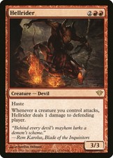1X Hellrider - Dark Ascension - Spanish, MP MTG CARD