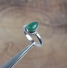 925 Solid Sterling Silver Green Onyx Ring-9 US l799