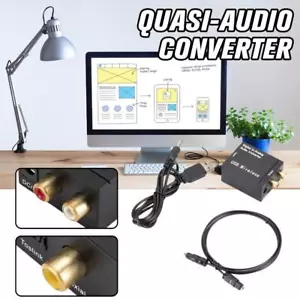 Optical Coaxial Toslink Digital to Analog RCA L/R Audio Converter AdapterG6 L6W9 - Bild 1 von 11
