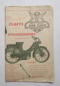 Original French Brochure Claeys Cycloscooters Bearn Artois Anjou Berry Poitou - Picture 1 of 4