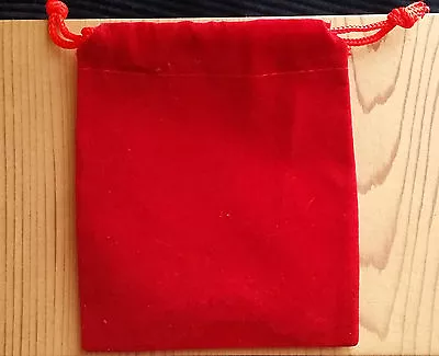 NEW! RED VELVET Jewelry GIFT BAGS 3x4 Christmas & Holiday Party Favors - Image 1 of 2