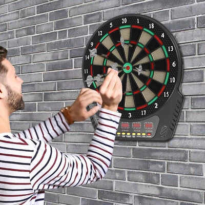 6-Arrow Dartboard Darts Electronic Wall Mounted Play Centers Dart Machine - Image 1 of 4