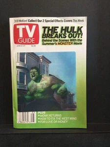The Hulk Breaks Out - TV Guide Magazine - June 21-27, 2003 - VF - Movie Tie-In - Picture 1 of 3