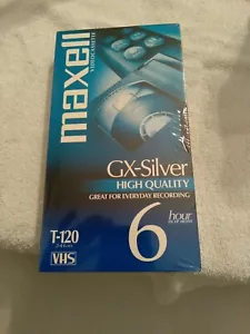 Nuovo 1 Maxell T-120 VHS GX-Silver 120 6 ore nastro video alta qualità - Foto 1 di 5