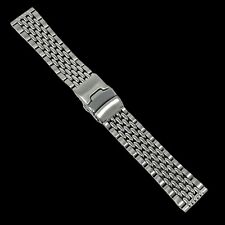 Beads of Rice Watch Bracelet Band Strap 316L Stainless Steel 18mm 20mm 22mm