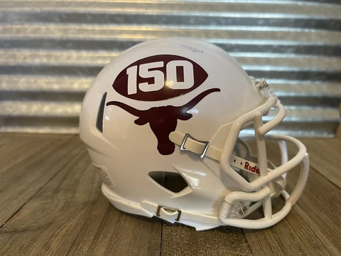 Custom Texas Longhorns (2019 vs Kansas) Speed Mini Helmet Cover