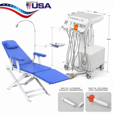 de entrega Unidad dental portatil móvil compresor de aire succión jeringa/ Chair - Image 1 of 4