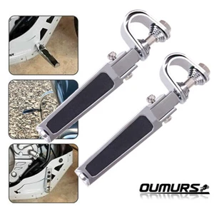 Motorcycle 1" ~ 1-1/4" Highway Engine Guard Bar Crash Foot Pegs For Harley Honda - Bild 1 von 12