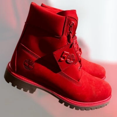 Timberland Premium 50th Anniversary 6"  Waterproof Red Boots A8498 Size 5 - Image 1 of 4