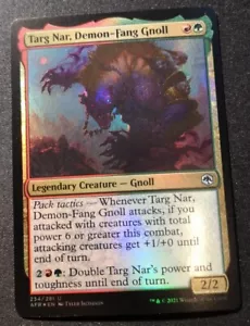 Targ Nar, Demon-Fang Gnoll - Foil - AFR - MTG - EN - NM - 234/281 - Picture 1 of 1
