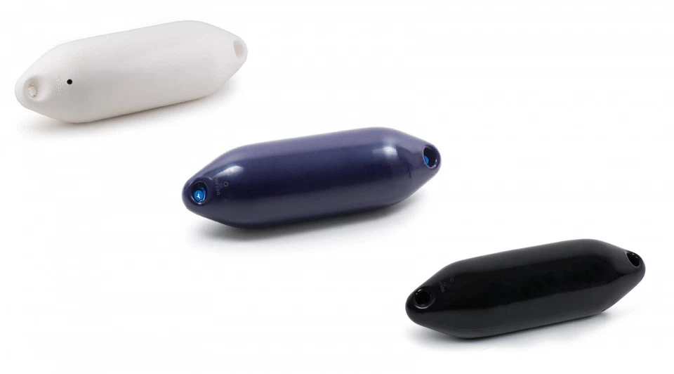 BOOTSZUBEHÖR.ONLINE Ocean Fender Utility Langfender Boot Bootsfender Schiff weiß blau schwarz PVC