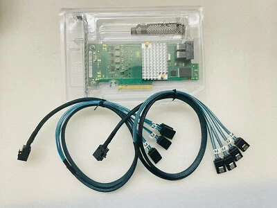 Fujitsu 9300-8I 12G FW:P13 LSI SAS3008 PCI-e Controller IT mode +2*SFF8643 SATA  - Image 1 of 3