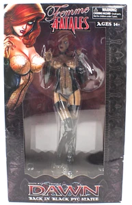 Estatua pintada de PVC negro Femme Fatales Dawn Back sellada 2010 - Imagen 1 de 4