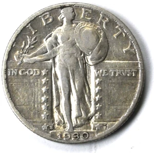 1930 S 25c Standing Liberty Silver Quarter San Francisco - Picture 1 of 2