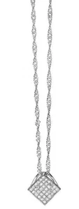 COLLANA DONNA AMBROSIA GIOIELLI IN ARGENTO E ZIRCONI AAG 036 - Foto 1 di 3