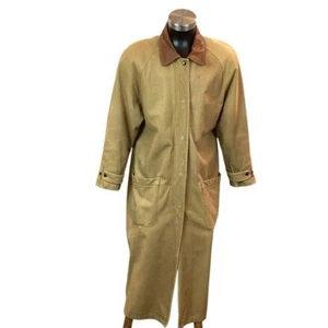 Chaqueta Lone Pine KEMOSABE Para Hombre Mediana Cuero Forrada Frontal Larga Montar Duste - Imagen 1 de 13