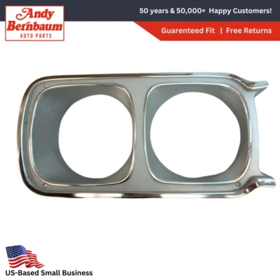 Plymouth Belvedere 1969 satélite faro derecho bisel cubierta embellecedor 2898146 nuevo en stock Foto 1 de 4