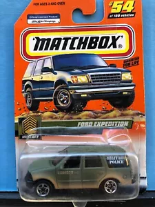 1/64 MATCHBOX #54 FORD EXPEDITION MILITARY POLICE - Picture 1 of 2