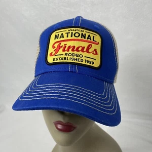 Gorra de camionero de malla azul sin fecha Wrangler National Finals Rodeo NFR correa trasera Texas - Imagen 1 de 13