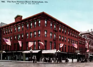 Birmingham Alabama Florence Hotel State Fair Banner Postcard - Picture 1 of 3