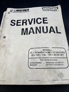 90-830234R2 Mercury Mariner Service Manual Marathon SeaPro 75-125hp Bn13 - Picture 1 of 11