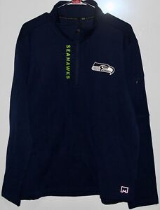 G-III Sports Mens Seattle Seahawks Sweatshirt, Blue, Large