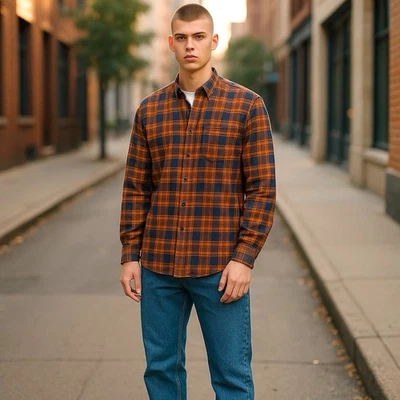 Allen Solly Men’s Button Down Shirt Plaid Long Sleeve Size 040cm / US Medium NWT - Image 1 of 4