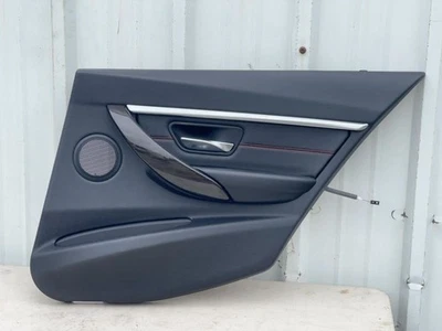 2017-18 BMW 330i RIGHT REAR DOOR TRIM PANEL BLACK W/RED STITCH TC:CL3 73K 57246 Foto 1 de 4