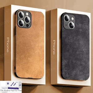 ShockProof Case für iPhone 14 Pro Max Mini 13 12 11 Lammleder Soft Cover - Bild 1 von 21