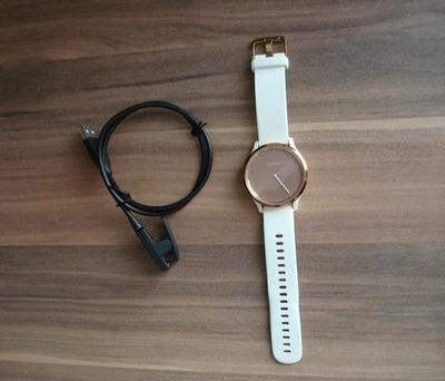 Garmin Vivomove HR GPS Hybrid SmartWatch Unisex Gold weiss - Bild 1 von 2