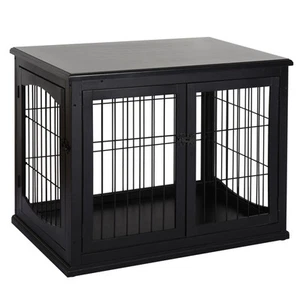 Cute Dog Kennels and Crates for Small Dogs, Pet Cages for Dogs Indoor, Black - Picture 1 of 11
