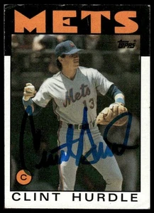 Autógrafo firmado a mano Topps #438 Clint Hurdle 1986 - Imagen 1 de 2