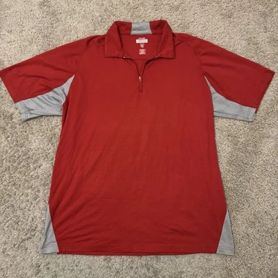 Camisa polo de golf Antigua para hombre XL roja desierto absorbente en seco informal elástica Foto 1 de 4