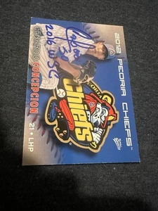 Gerardo Concepcion Signed Peoria Chiefs Team Set Card 2016 Ws  - Picture 1 of 2
