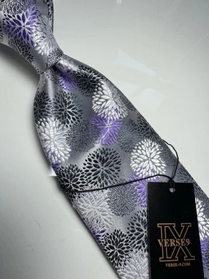 NUEVO CON ETIQUETAS VERSO 9 MULTICOLOR ESTILO GEOMÉTRICO ESTAMPADO SEDA DISEÑOS CORBATA Y PAÑUELO Foto 1 de 4