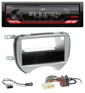 JVC DAB MP3 Bluetooth USB Autoradio für Nissan Micra (10-13 K13) silber - Bild 1 von 8