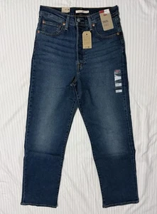 NWT Levi's Women's Ribcage Straight 31x32 Jeans Medium Wash - Picture 1 of 8